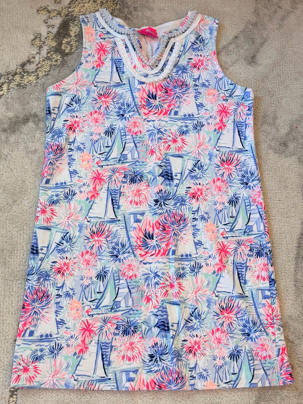 Lilly Pulitzer Kids Sailboat Dress sz XL (12/24)